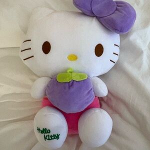 Hello Kitty Blueberry Plush - White, Pink, and Purple